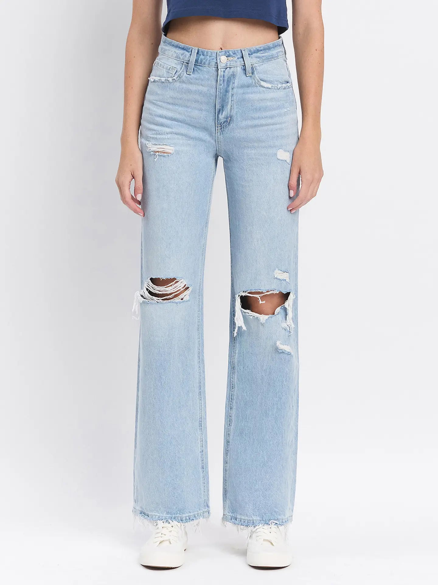 90'S Vintage Super High Rise Flare Vervet Jeans